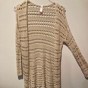 Net cardigan